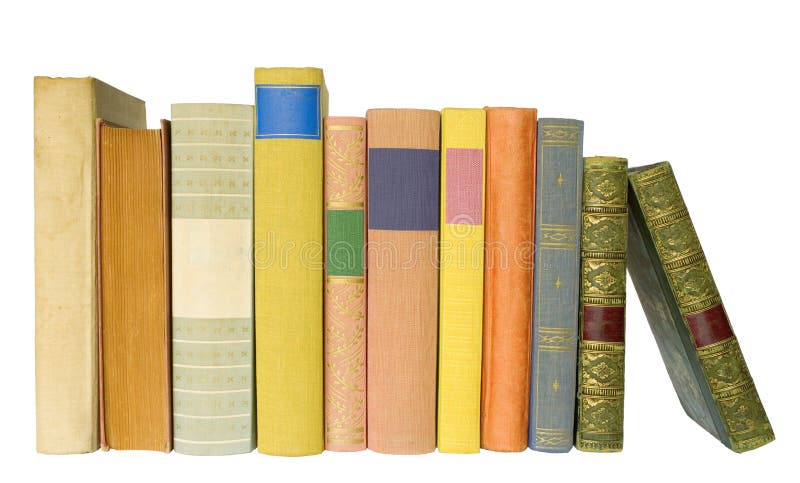 Livros isolados foto de stock