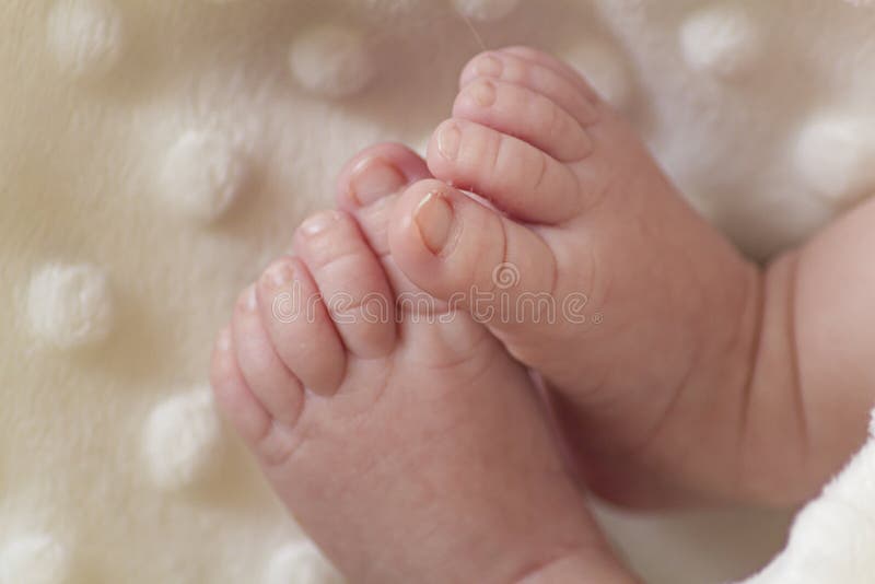 Liying on a blanket stock photo