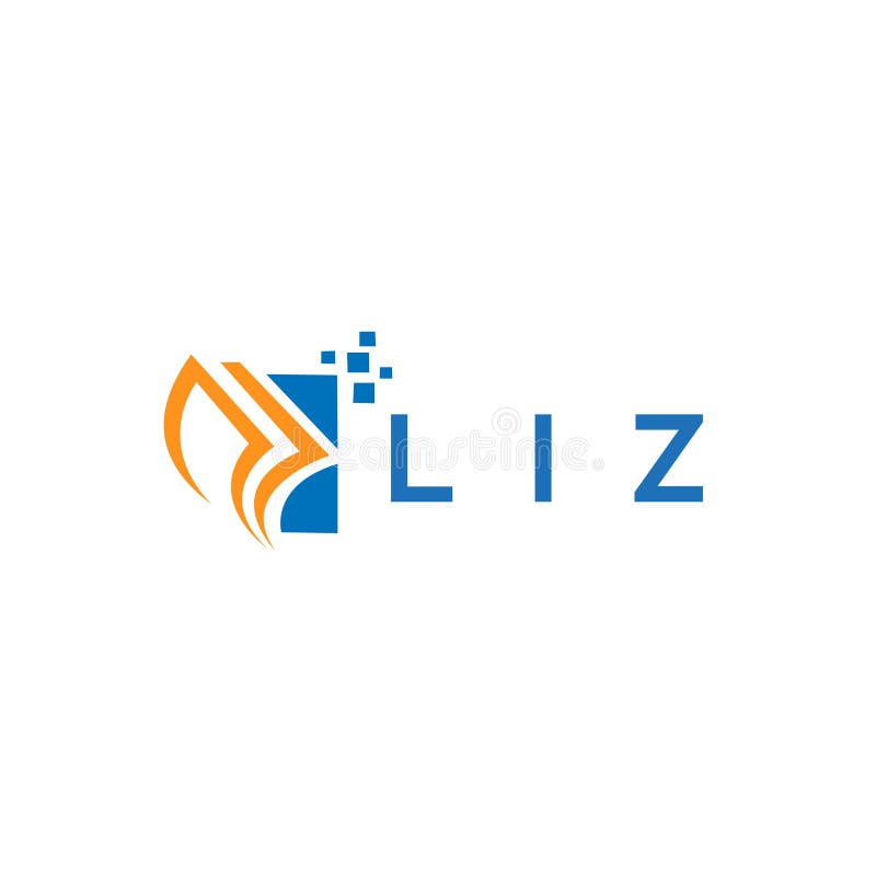 LIZ triangle letter logo design with triangle shape. LIZ triangle
