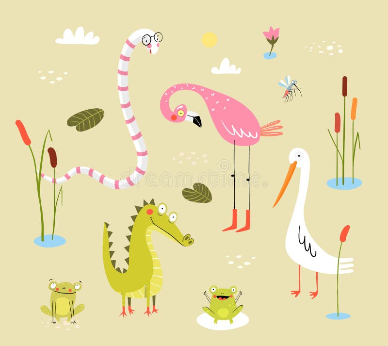 Flamingo Clipart Stock Illustrations – 1,847 Flamingo Clipart