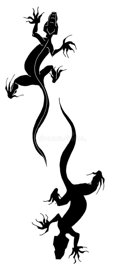 Lizard tattoo stock vector. Illustration of concept, desert - 15127221