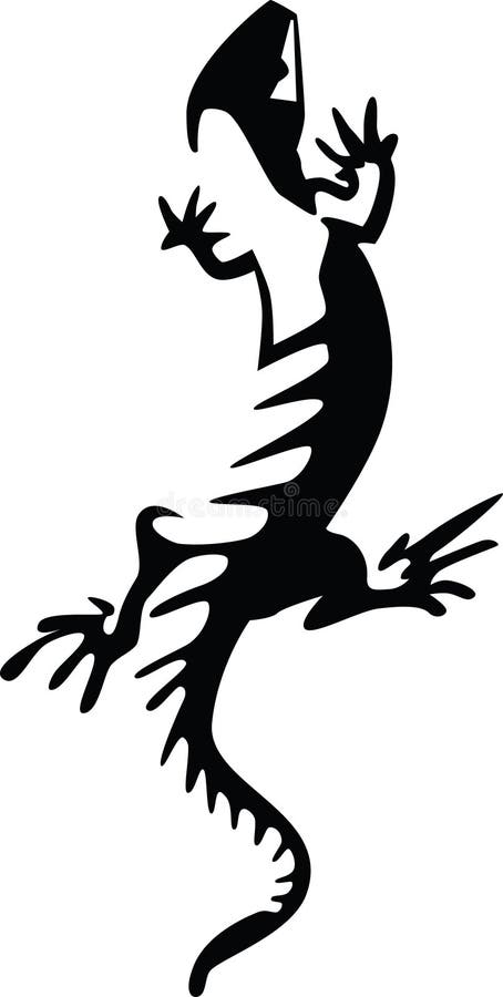 Lizard. Vector illustration. stock illustration
