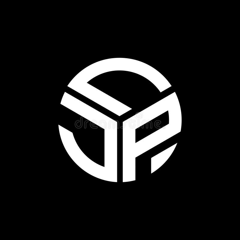 LJP letter logo design on black background. LJP creative initials letter logo concept. LJP letter design vector illustration