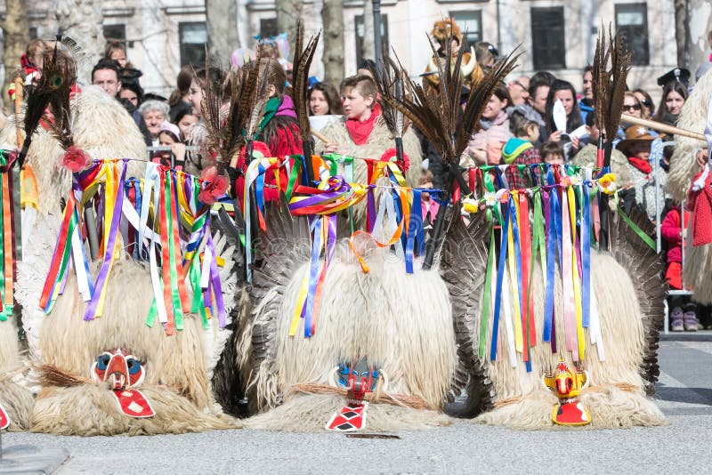 Ljubljana, Slovenia / Slovenia - FEBRUARY 02 2019: Carnival in Slovenia ...