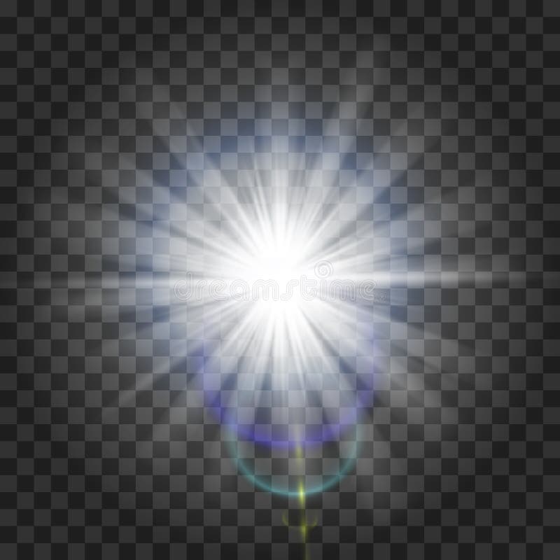 Ljus effekt för glöd Starburst med mousserar på genomskinlig bakgrund också vektor för coreldrawillustration sun Julexponering da vektor illustrationer Ljus effekt för glöd Starburst med mousserar på genomskinlig bakgrund också vektor för coreldrawillustration sun Julexponering da vektor illustrationer