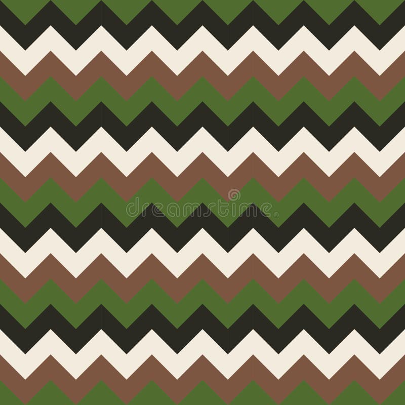 Ljus för brunt för vit för geometrisk design för pilar för vektor för sparremodell sömlöst färgrikt - grönt mörker - gräsplan stock illustrationer