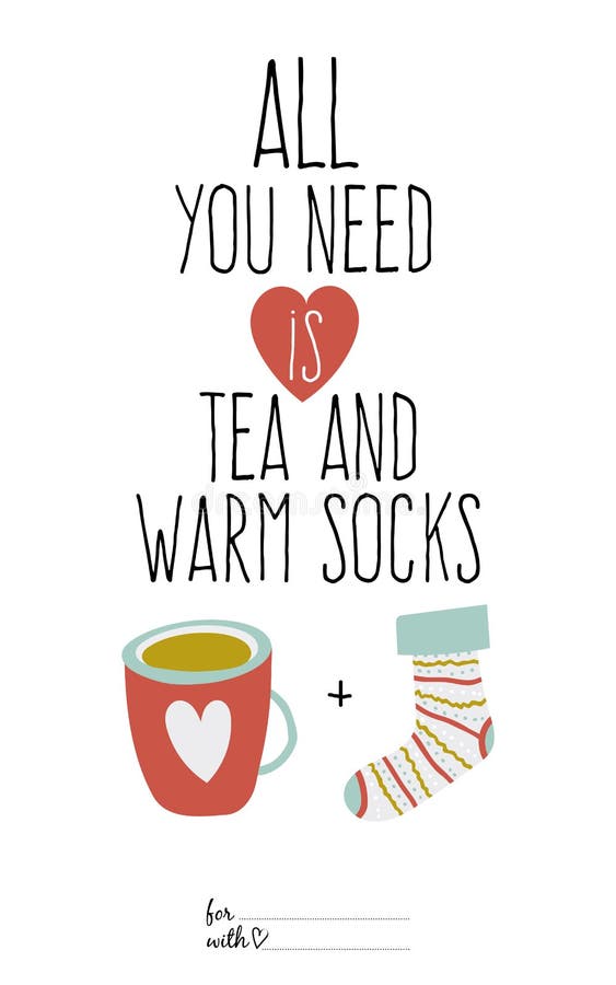 Ljus illustrationkopp te och socka hälsning stock illustrationer Ljus illustrationkopp te och socka hälsning stock illustrationer