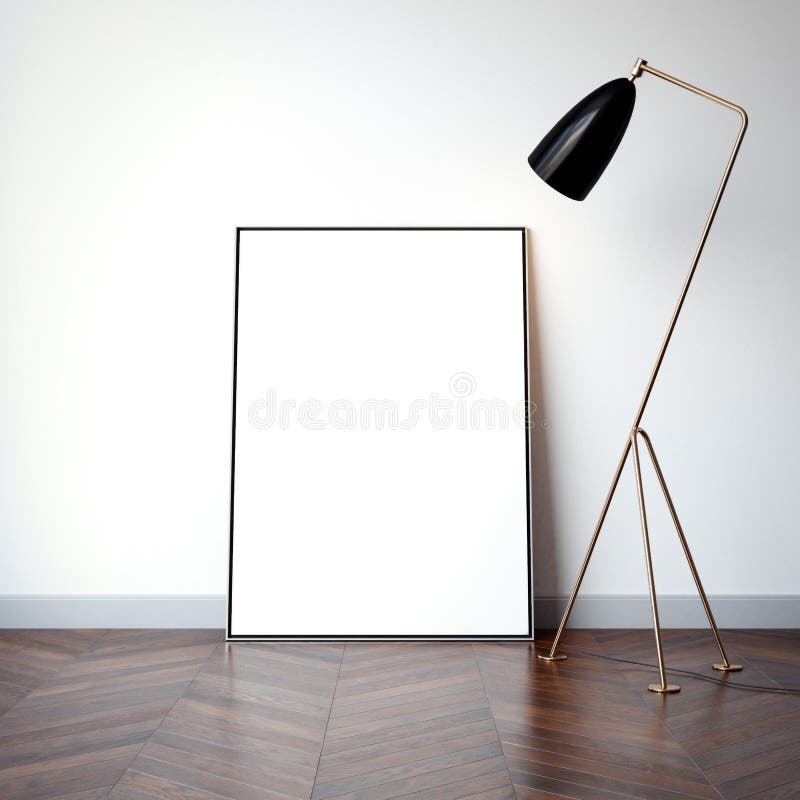 Download Ljus Inre Med Tom Vit Kanfas Framförande 3d Arkivfoto - Bild av uppvisning, kreativitet: 76703908