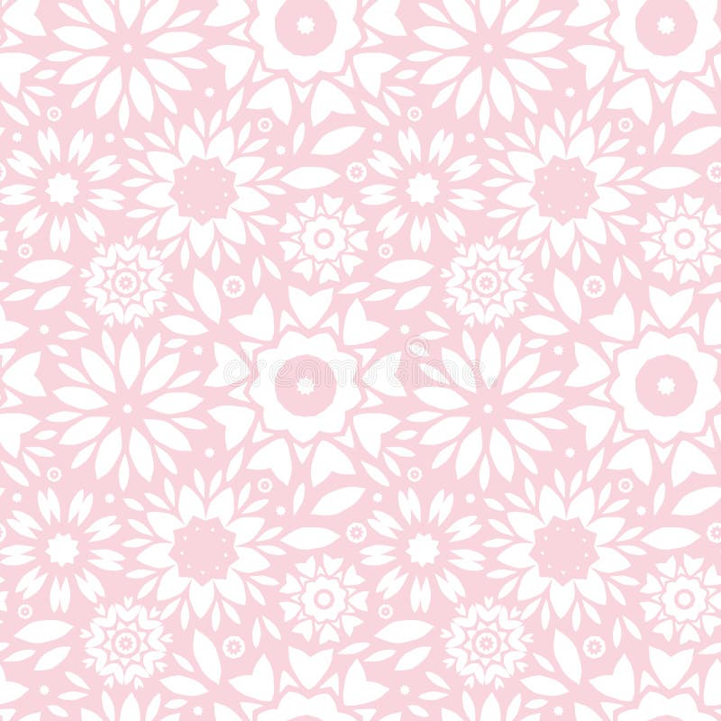 Ljus - rosa färgabstrakt begrepp blommar den sömlösa modellen vektor illustrationer