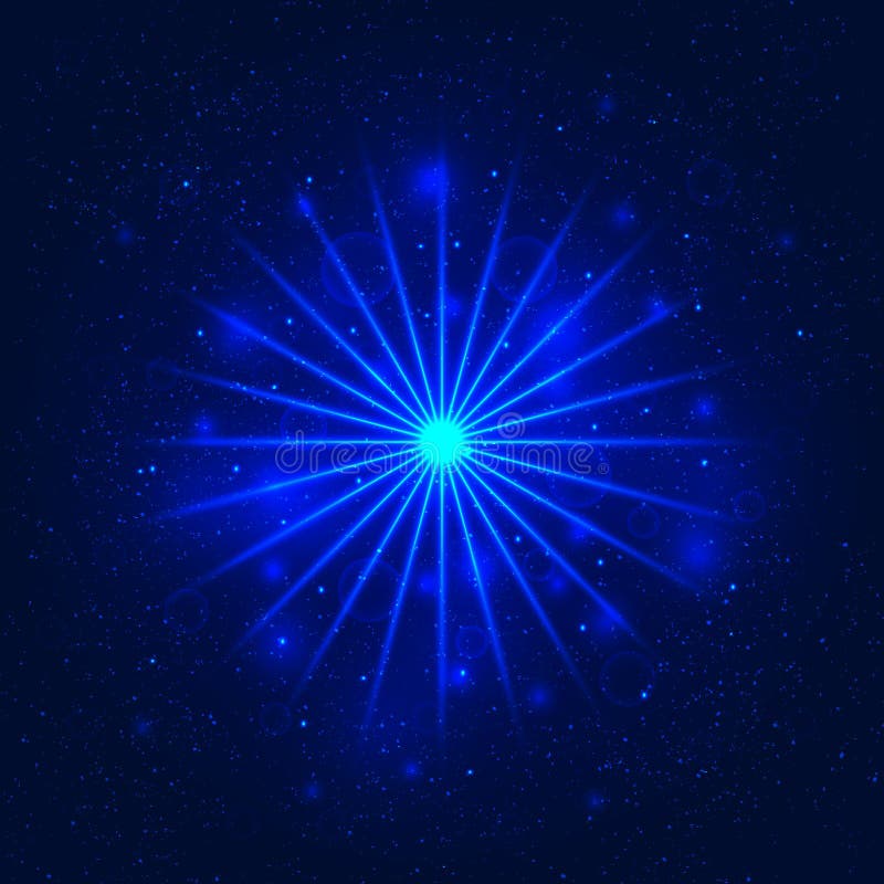 Ljus stjärna, utrymmeillustration, virvelslingaeffekt, vektor stock illustrationer Ljus stjärna, utrymmeillustration, virvelslingaeffekt, vektor stock illustrationer