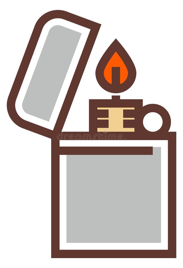 Ljusare ikon. förbränningsgas med brandlåga stock illustrationer