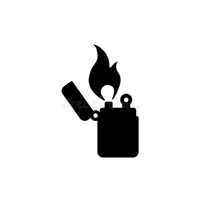 Ljusare ikonvektor isolerad på vitt stock illustrationer