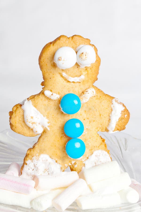 Ljust rödbrun pepparkakaperson royaltyfri bild