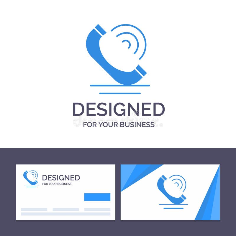 Llamada de visita de la plantilla creativa de la tarjeta y del logotipo, comunicación, teléfono, ejemplo del vector de los servic stock de ilustración Llamada de visita de la plantilla creativa de la tarjeta y del logotipo, comunicación, teléfono, ejemplo del vector de los servic stock de ilustración