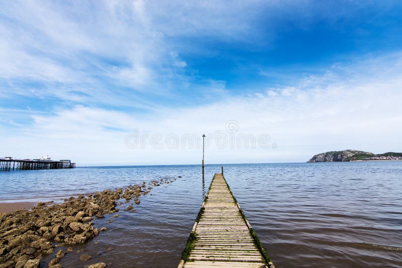 Llandudno molo Północny Walia UK fotografia royalty free Llandudno molo Północny Walia UK fotografia royalty free