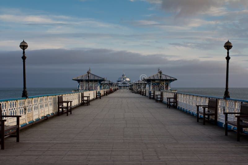 Llandudno Pier stock photo. Image of lights, llandudno - 7479308