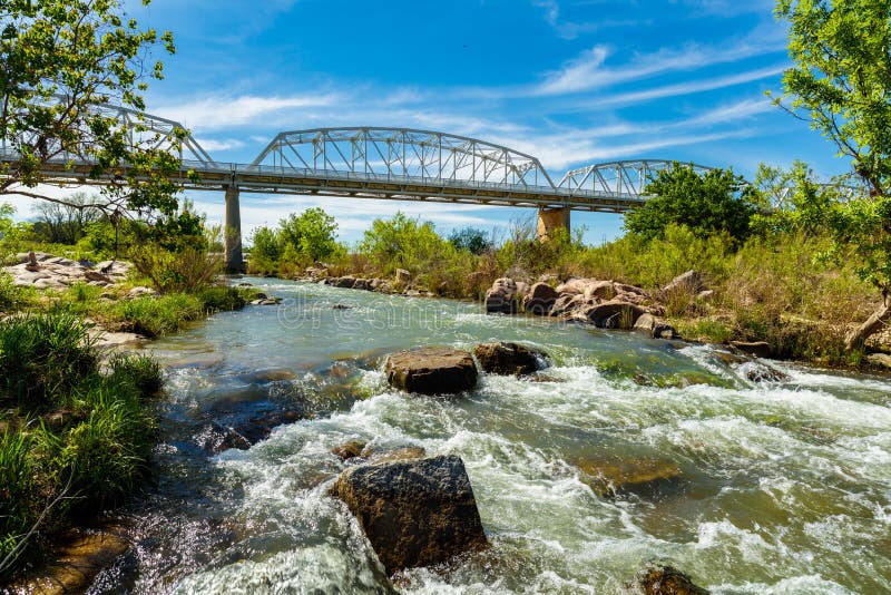 Llano Texas Bridge stock image. Image of river, country 71890751