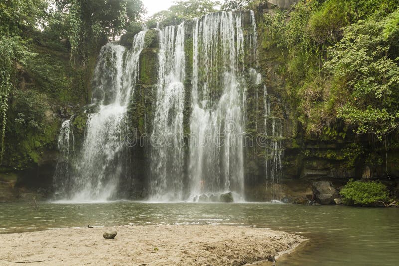 Llanos de CortÃ©s Waterfall and Beach