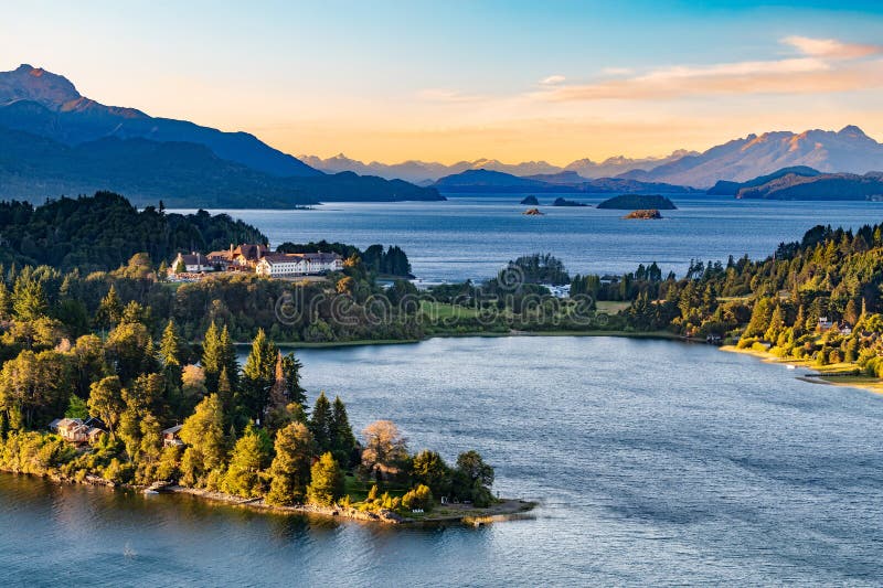 Llao Llao Llaos vackra scenvy royaltyfri foto