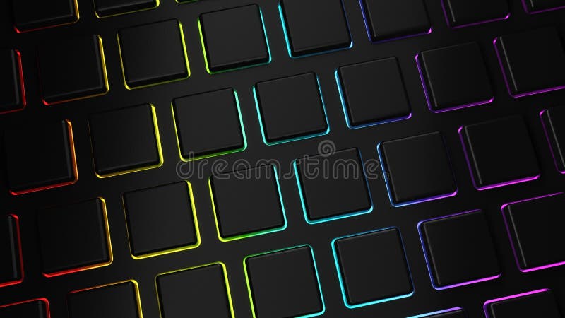 Llaves en blanco negras del RGB en un teclado de ordenador libre illustration Llaves en blanco negras del RGB en un teclado de ordenador libre illustration