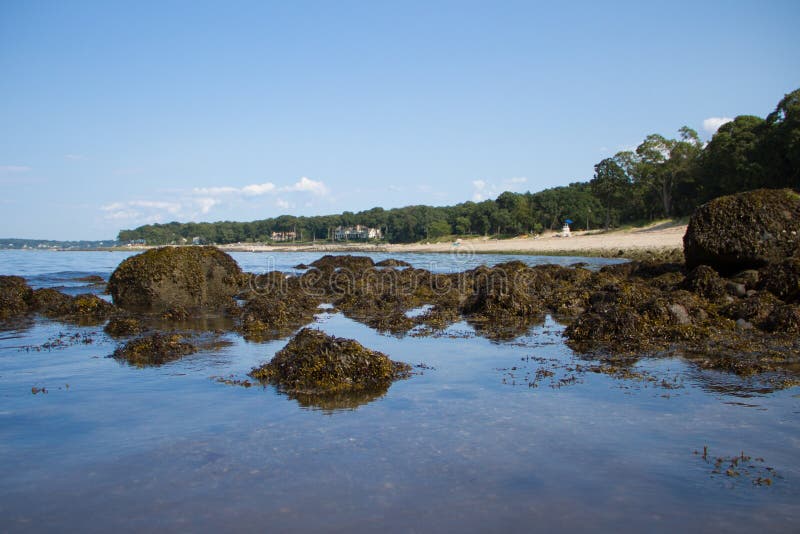 Lloyd Neck Beach stock image. Image of connecticut, post 43496469