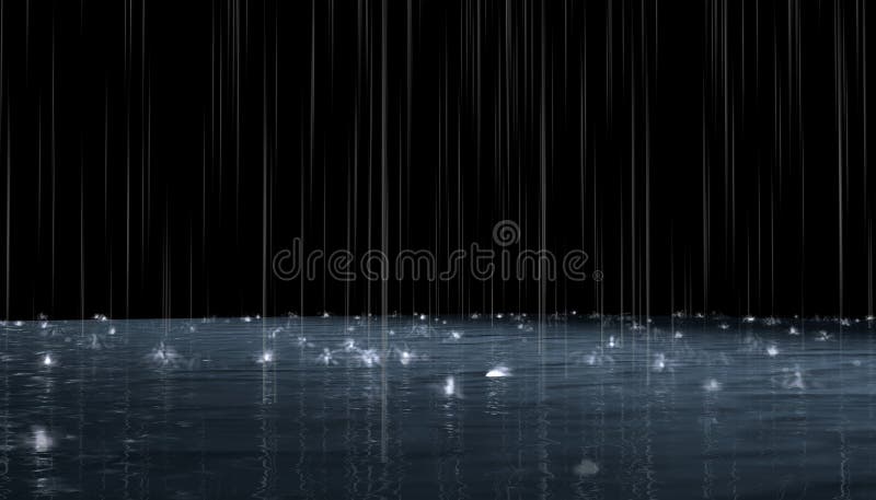 Lluvia de la noche stock de ilustración Lluvia de la noche stock de ilustración