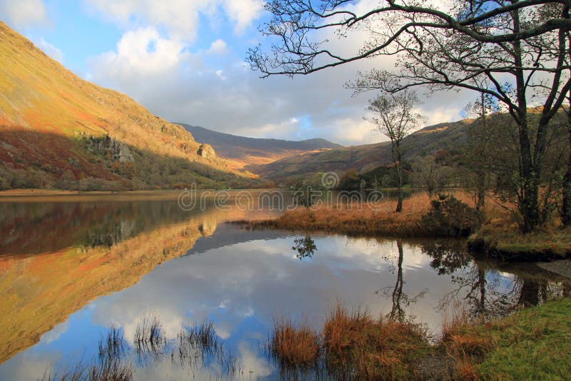 Llyn Gwynant, Snowdonia, Wales royalty free stock images