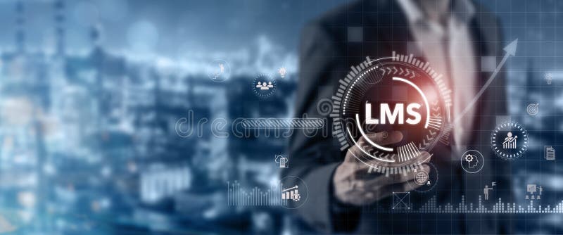 Concept sistem de management al învățării. platformă de învățare online. stock photos