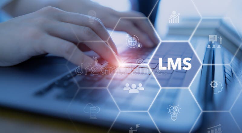 Concept sistem de management al învățării. platformă de învățare online. stock photo