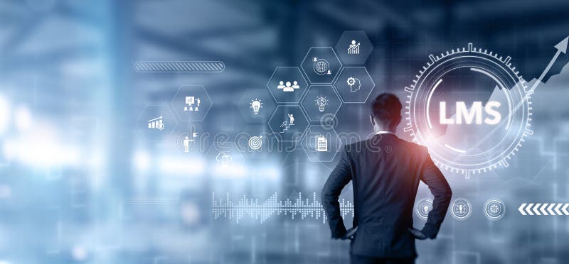 Concept sistem de management al învățării. platformă de învățare online. stock images