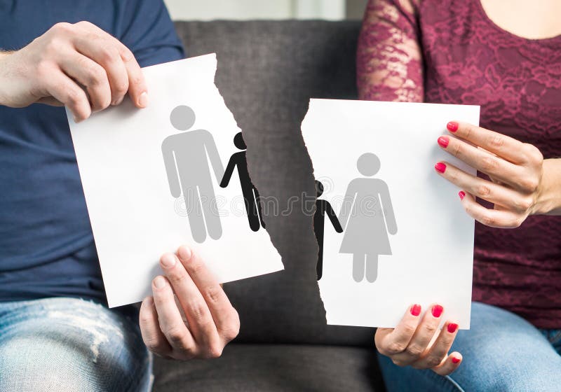 Lo smembramento, divorzio, ha diviso la custodia dei bambini fotografie stock libere da diritti Lo smembramento, divorzio, ha diviso la custodia dei bambini fotografie stock libere da diritti