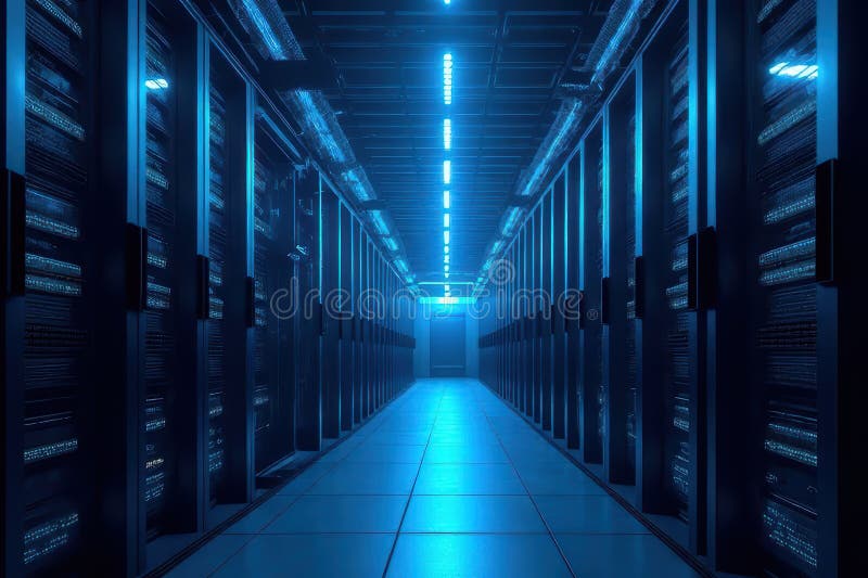 Load Balanced Hosting: Data Center Infrastructure and Efficient Resource Allocation vector illustration