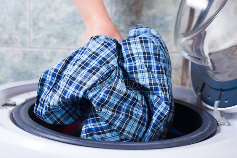 Load the Washing Machine with Clothes Stock Photo Image of glass