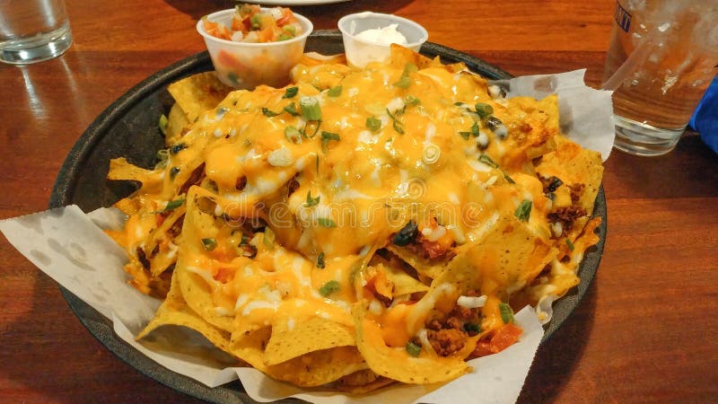 Loaded Supreme Cheesy Nachos Appetizer