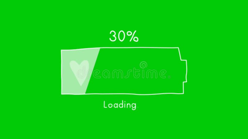 Loading animation Premium Quality green screen footage 4k bacground vector illustration