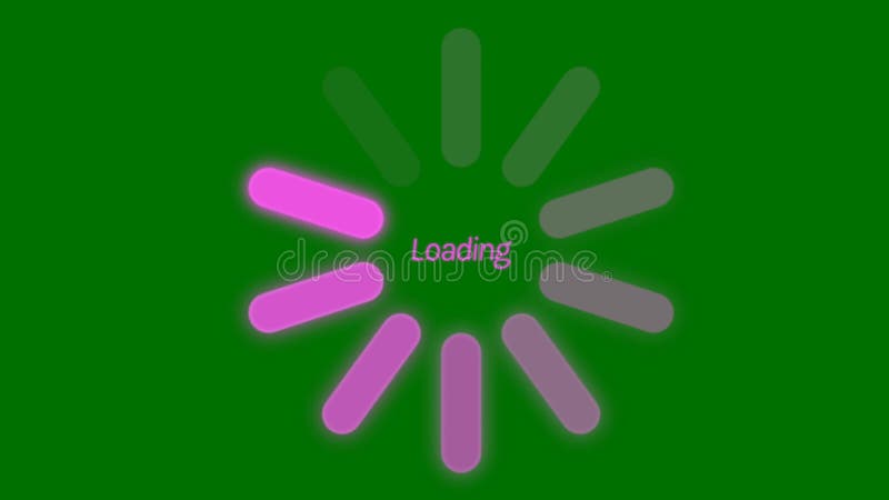 Loading animation Premium Quality green screen footage 4k bacground stock illustration