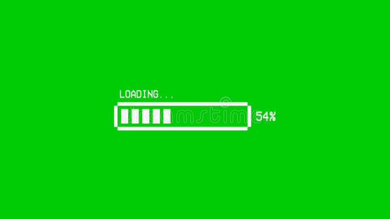 Loading animation Premium Quality green screen footage 4k bacground vector illustration