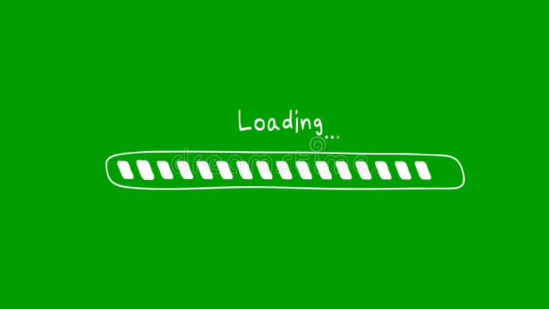 Loading animation Premium Quality green screen footage 4k bacground stock illustration