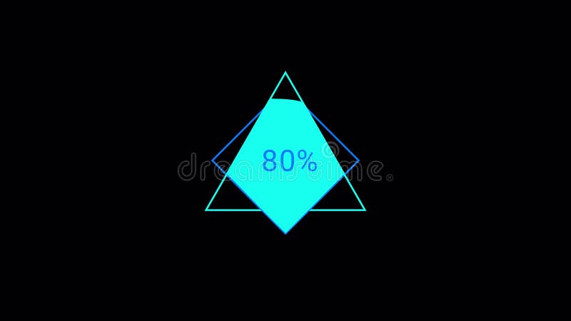 Loading animation progress bar with percentage. stock illustration