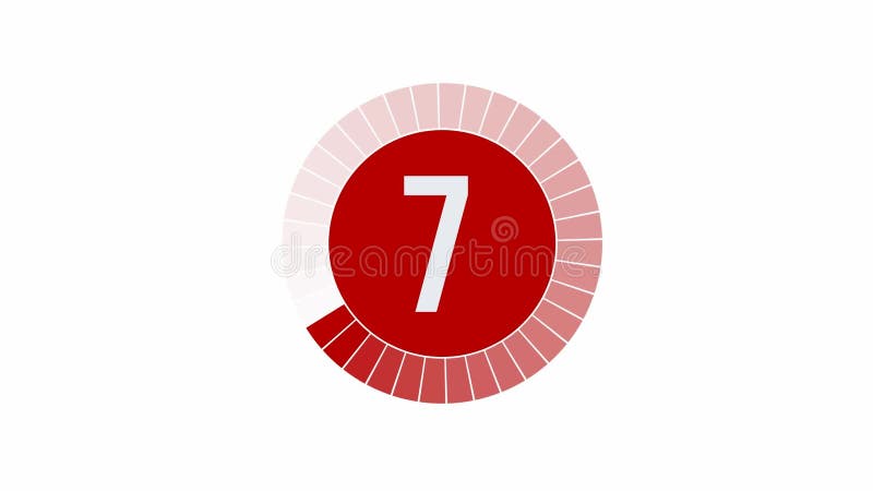 Loading Animation - 10-0 - Red royalty free illustration