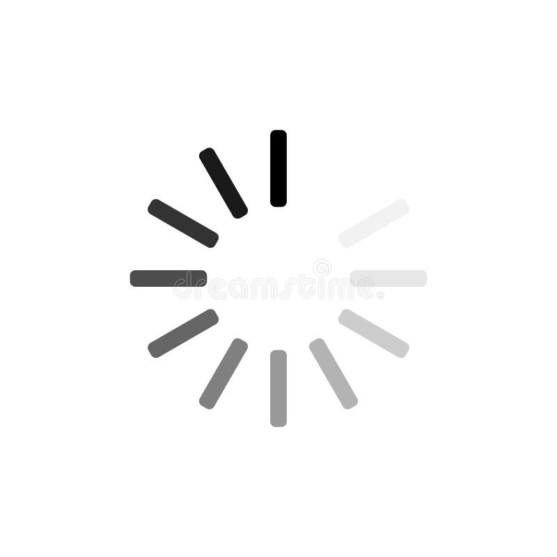 Loading Circle Icon. Vector Illustration, Flat Design Stock ...