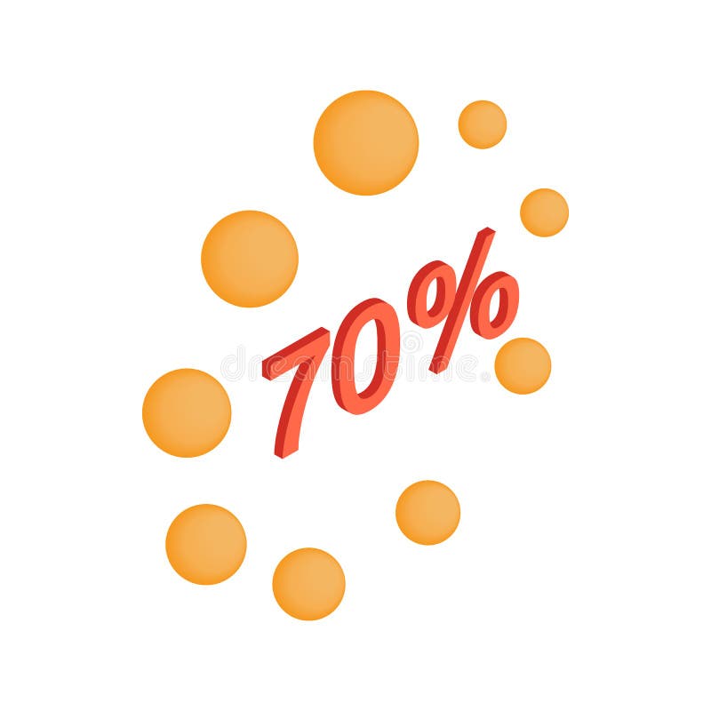 Loading Circle Sign Icon, Isometric 3d Style Stock Illustration