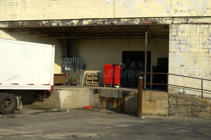 Loading Dock stock photo. Image of store, dock, exterior 561718