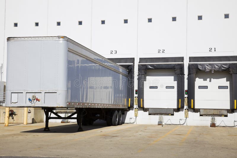 Loading docks royalty free stock photography