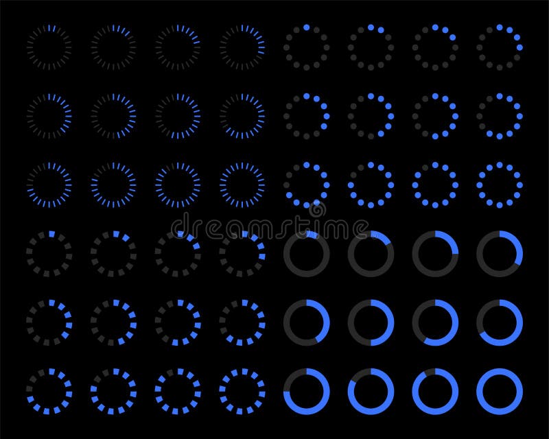 Loading icon. Load set. Upload icons. Loading bar. Loader set. - vector vector illustration
