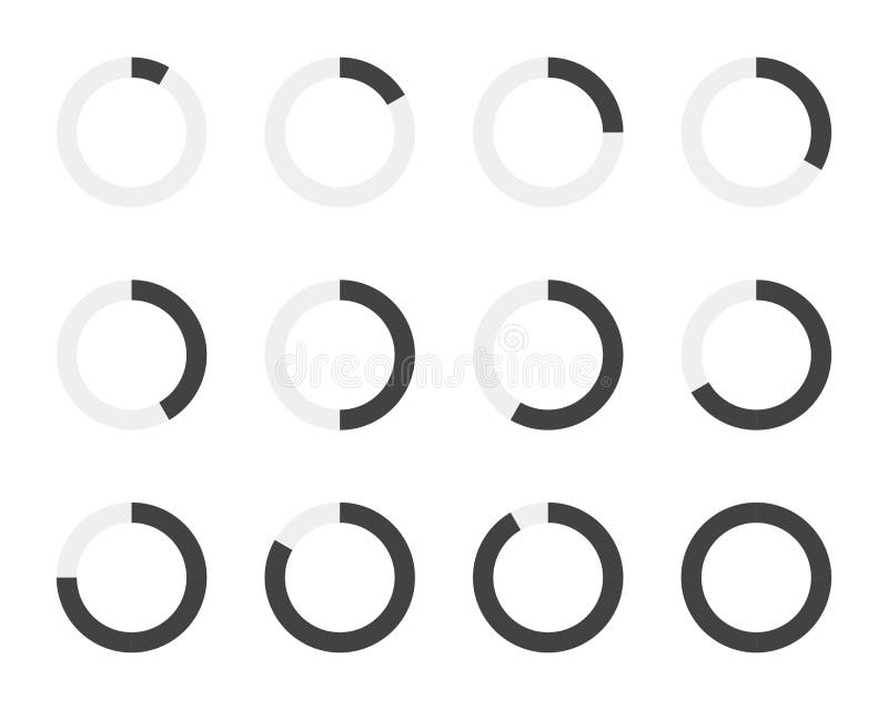 Loading icon. Load set. Upload icons. Loading bar. Loader set. Vector royalty free illustration