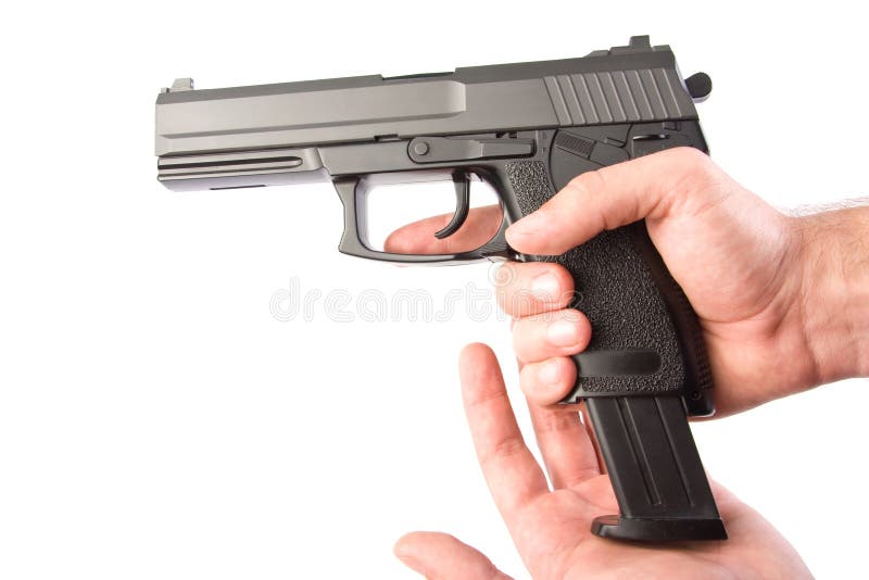 Loading magazine stock photo. Image of adult, anger, handgun 14633412