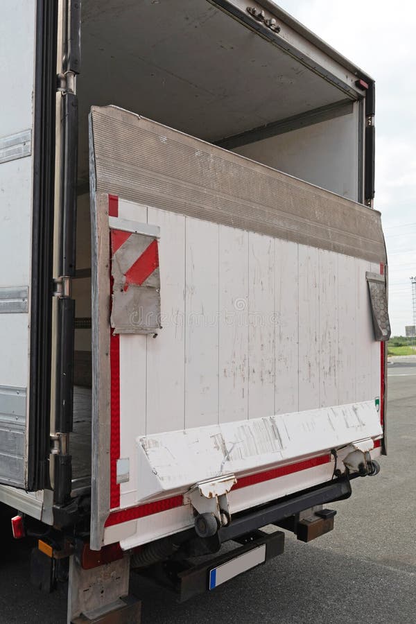 Loading Ramp Truck stock photo. Image of transportation 160916176