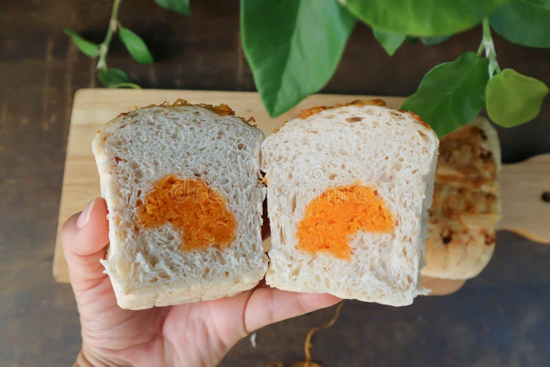 Loaf of Bread, Egg Bread or Sweetmeat Bread Stock Image Image of