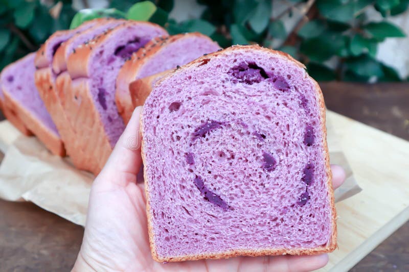 Loaf of Bread ,sweet Potato Bread with Sesame Stock Photo Image of
